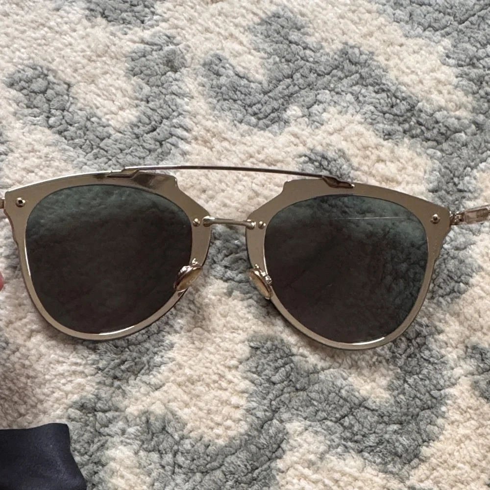 Dior Gold and Brown Sunglasses reflected P pixel mirrored - Picture 5 of 6